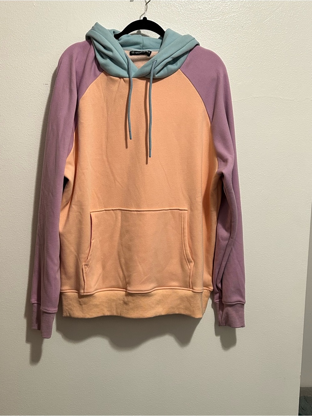 Spark Paws Pastel Colorblock Cotton Candy Fleece Human Hoodie 2XL